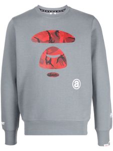 AAPE BY *A BATHING APE® sweat à imprimé graphique - Gris