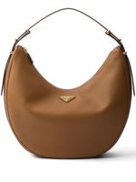 Prada grand sac porté épaule en cuir - Noir - thumbnail