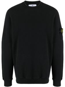 Stone Island sweat en coton à logo Compass - Noir