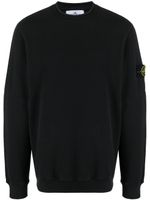 Stone Island sweat en coton à logo Compass - Noir