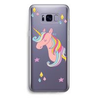 Roze eenhoorn: Samsung Galaxy S8 Plus Transparant Hoesje