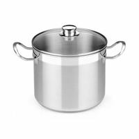 Pot met Glazen Deksel BRA Profesional 8,5 L Roestvrij staal Ø 24 cm Multicolour Staal Roestvrij staal 18/10 Pot met Glazen Deksel BRA Profesional 8,5 L Roestvrij staal Ø 24 cm Multicolour Staal Roestvrij staal 18/10