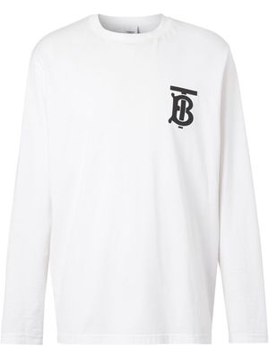 Burberry t-shirt à logo poitrine - Blanc