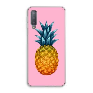 Grote ananas: Samsung Galaxy A7 (2018) Transparant Hoesje