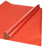 Inpakpapier/cadeaupapier - 3x rollen - roodbruin - 70 x 200 cm - Cadeaupapier - thumbnail