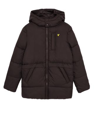 Lyle & Scott winter winterjas jongens - zwart - puffer, gewatteerd