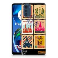 Motorola Moto E32/E32s | Silliconen Back Cover | Postzegels