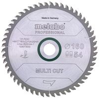 Metabo Cirkelzaagblad Multi Cut - Professional | 165 x 20 | Z54 FZ/TZ 5° - 628293000