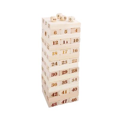 48 stuks stapel houten bouwstenen