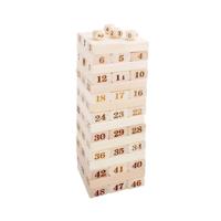 48 stuks stapel houten bouwstenen