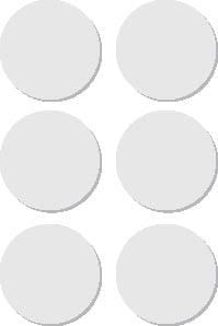 Apli ronde etiketten in etui diameter 32 mm, wit, 36 stuks, 6 per blad (2665)