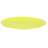 Ontbijtbordjes - 3x st - groen - 21 cm - hard kunststof - dinerborden - camping bordjes
