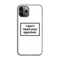 Don't need approval: iPhone 11 Pro Max Transparant Hoesje