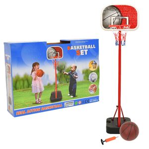 Basketbalset draagbaar verstelbaar 138,5-166 cm