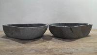 Rivierstenen waskommen set RL250329AB, 59x36x15 cm