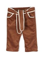 Chloé Kids pantalon chino à bords festonnés - Marron - thumbnail