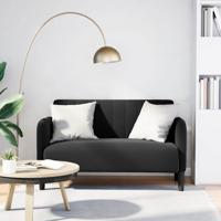Loveseat bank 109 cm fluweel zwart