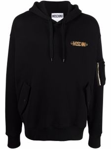 Moschino hoodie à logo - Noir