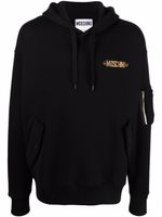 Moschino hoodie à logo - Noir - thumbnail