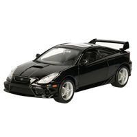 Modelauto/speelgoedauto Toyota Celica - zwart - schaal 1:24/18 x 7 x 5 cm   -