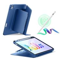 iPad 10th Gen Bundle Flip Magnetic Case with Geo Digital Pencil - Navy Blue