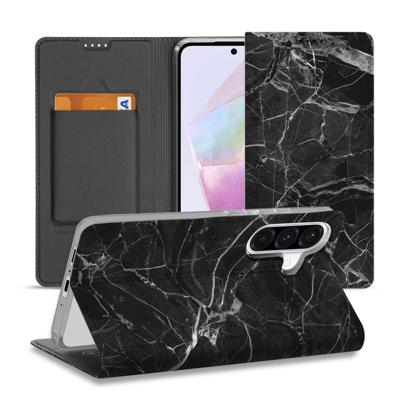 Samsung Galaxy A56 | A36 | Standcase | Marmer Zwart - Origineel Cadeau Vader