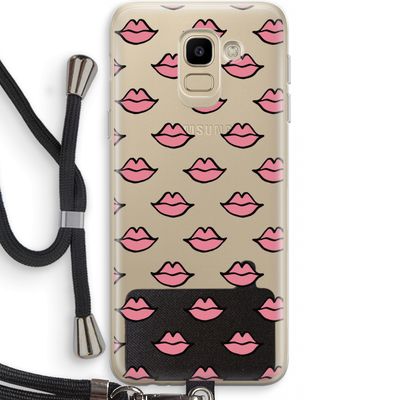 Lipjes: Samsung Galaxy J6 (2018) Transparant Hoesje met koord