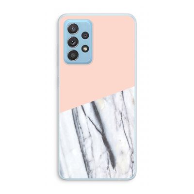A touch of peach: Samsung Galaxy A73 Transparant Hoesje