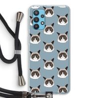 It's a Purrr Case: Samsung Galaxy A32 4G Transparant Hoesje met koord