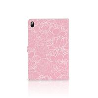Samsung Galaxy Tab S7 FE | S7+ | S8+ Tablet Cover White Flowers
