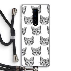 Kitten: OnePlus 8 Transparant Hoesje met koord