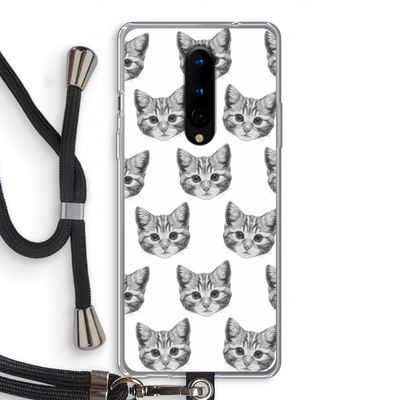 Kitten: OnePlus 8 Transparant Hoesje met koord