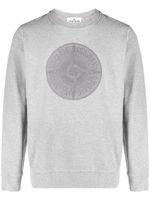 Stone Island sweat en coton à logo brodé - Gris