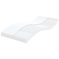 Schuimmatras voor kinderen 7 zone hardheid 20 ILD 80x160 cm wit - thumbnail