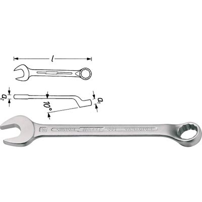 Hazet 603-12 603-12 Ring-steeksleutel Sleutelbreedte (metrisch) 12 mm