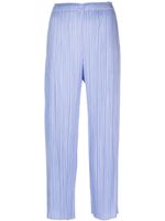 Pleats Please Issey Miyake pantalon plissé à taille haute - Bleu - thumbnail