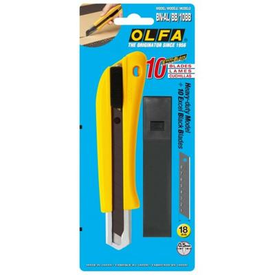 Cutter Olfa BN-AL 18 X 0,5 MM Geel Zwart 18 mm 10 Onderdelen