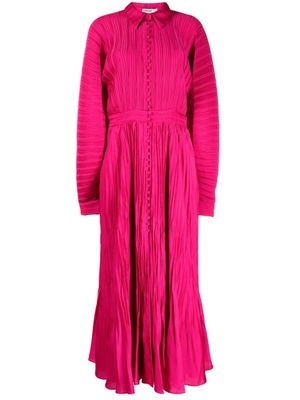 Simkhai robe plissée Indiana à coupe longue - Rose