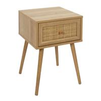 Nachtkastje Classico - 1 lade - lichtbruin - dennenhout - 39 x 39 x 55 cm