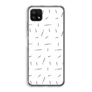 Hipster stripes: Samsung Galaxy A22 5G Transparant Hoesje