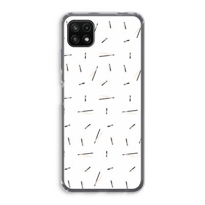 Hipster stripes: Samsung Galaxy A22 5G Transparant Hoesje