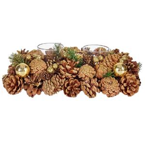 Krist+ Theelichthouder tafel ornament - 29 x 18 x 11 cm - kerststukje   -