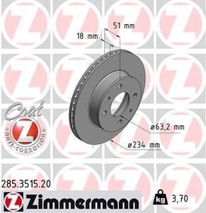 Remschijf Coat Z 285351520