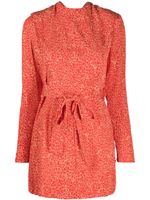 ROTATE BIRGER CHRISTENSEN robe courte à fleurs - Rouge - thumbnail