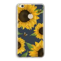 Sunflower and bees: Huawei Ascend P8 Lite (2017) Transparant Hoesje