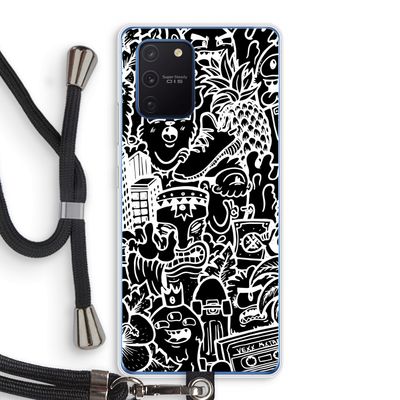 Vexx Black Mixtape: Samsung Galaxy Note 10 Lite Transparant Hoesje met koord