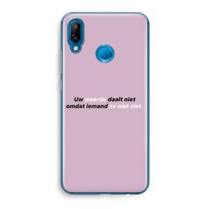 uw waarde daalt niet: Huawei P20 Lite Transparant Hoesje