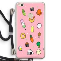 Happy bento friends: Huawei Ascend P8 Lite (2017) Transparant Hoesje met koord