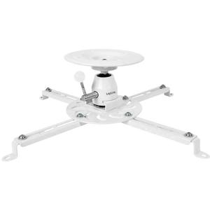 LogiLink BP0056 Beamer-plafondbeugel Plafondhouder, In hoogte verstelbaar, Kantelbaar en zwenkbaar Afstand vloer-plafond (max.): 135 mm Wit