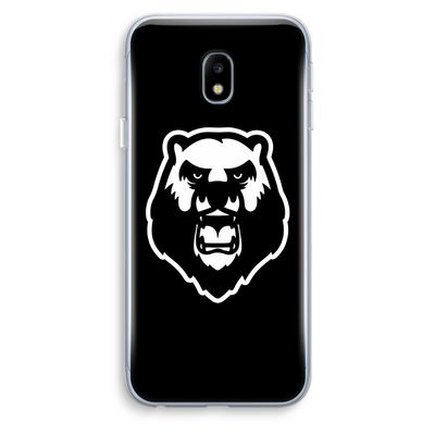Angry Bear (black): Samsung Galaxy J3 (2017) Transparant Hoesje